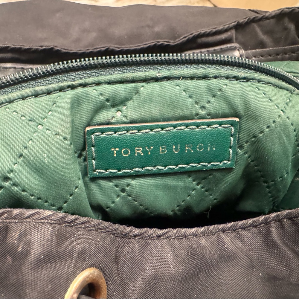 Black Backpack with Gold Accents - Picture 2 of 5